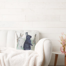  bunnies, vrolijk oosteraccent kussen