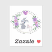 Bunnies with their Mama Sticker (Vel)
