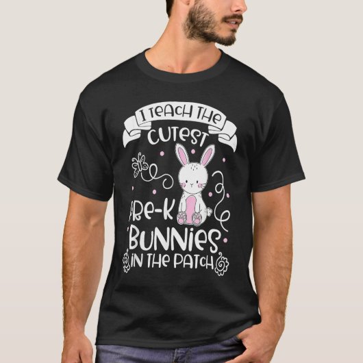 Bunnies Women Pre K Teacher Easter Day T-shirt (Voorkant)
