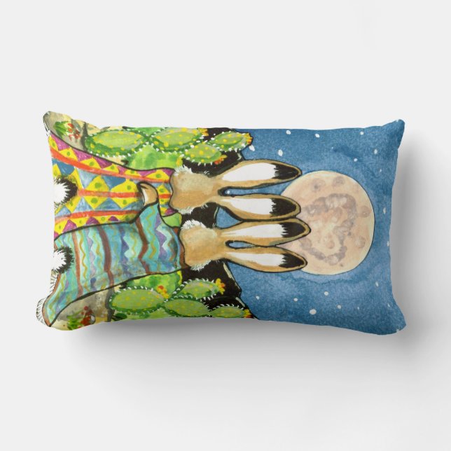 Bunnies - zuidwestelijk Romantisch Pillow Kussen (Voorkant)