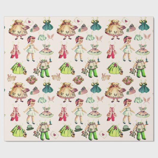 Bunnige oren met  papier (Vlak)