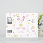 Bunny 2e Verjaardag Chip Bag Pasen Konijn Roze (Staand voorkant)