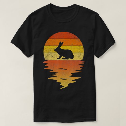 Bunny 70s  retro-zonnekonijn t-shirt (Design voorkant)