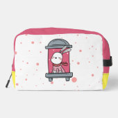 Bunny aan het raam toilettasje (Achterkant)