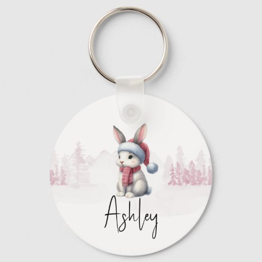 Bunny aangepaste naam sleutelhanger (Voorkant)