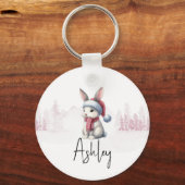 Bunny aangepaste naam sleutelhanger (Voorkant)