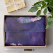 Bunny Abstract Konijn Blauw Paarse Bloemen Decoupa Tissuepapier (Geschenk)