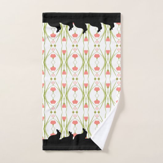 Bunny Accented Decorative Spring Bad Handdoek (Handdoek)