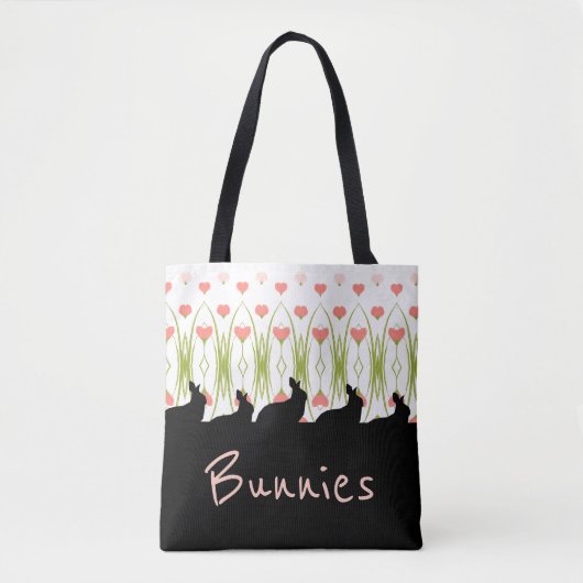 Bunny Accented Designer Market Tote Bag (Voorkant)