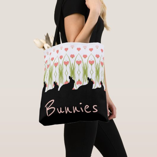 Bunny Accented Designer Market Tote Bag (Dichtbij)