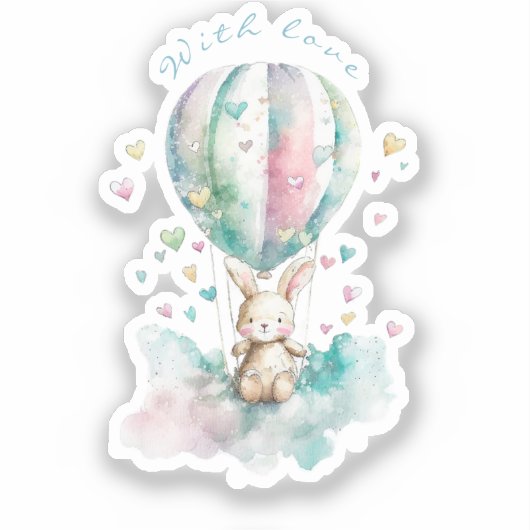 Bunny AÉRONAUTE Cup, aangepast Sticker (Voorkant)