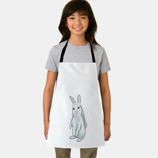 Bunny als Bride met de grote bloemen Schort (Insitu)