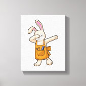 Bunny als Hairdresser met Comb & Scissors Canvas Afdruk (Voorkant)