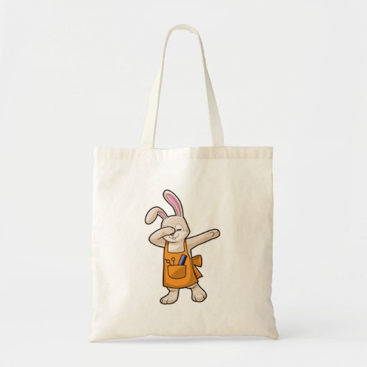 Bunny als Hairdresser met Comb & Scissors Tote Bag (Voorkant)