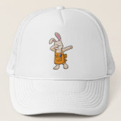 Bunny als Hairdresser met Comb & Scissors Trucker Pet (Voorkant)
