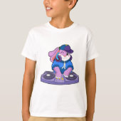 Bunny als muzikant met mixer t-shirt (Voorkant)