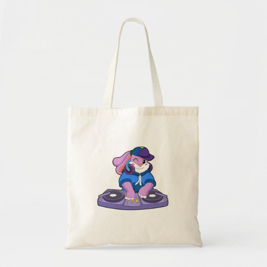 Bunny als muzikant met mixer tote bag (Voorkant)