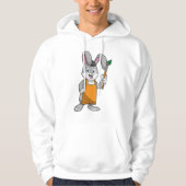 Bunny als Schilder met de borstel van de Verf Hoodie (Voorkant)
