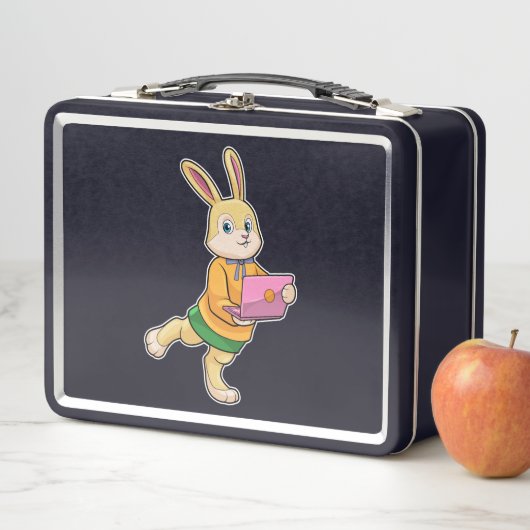 Bunny als secretaris van Laptop (In situ)