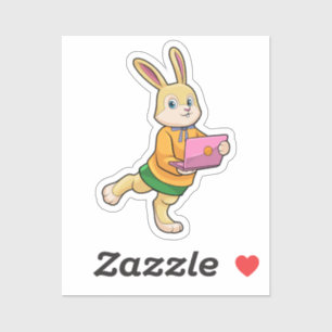 Bunny als secretaris van Laptop Sticker