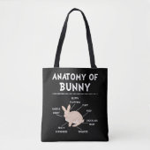 Bunny Anatomy Rabbit Lover Bunny Mam Tote Bag (Voorkant)