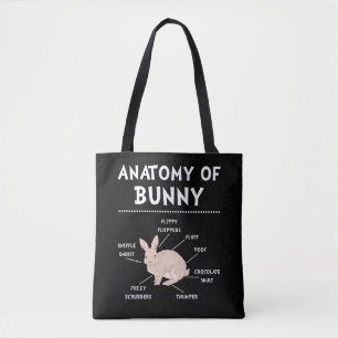 Bunny Anatomy Rabbit Lover Bunny Mam Tote Bag