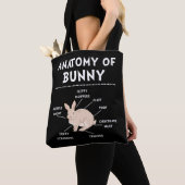 Bunny Anatomy Rabbit Lover Bunny Mam Tote Bag (Dichtbij)