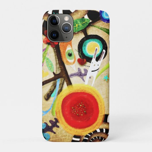 Bunny and Bird Huge Poppy Case-Mate iPhone Case (Achterkant)