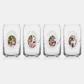 Bunny and Child photo in Oval Frame Easter Blikvorm Glas (Achterkant)