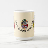 Bunny and Child Photo Oval Frame Easter Koffiemok (Center)