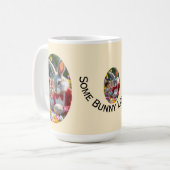 Bunny and Child Photo Oval Frame Easter Koffiemok (Voorkant links)