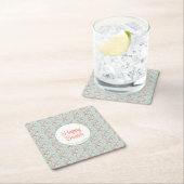 Bunny and Eggs Floral Kartonnen Onderzetters (Insitu)