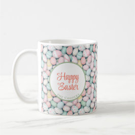 Bunny and Eggs Floral Koffiemok