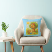 Bunny and Squirrel Reading beroemd gemaakt door Tr Kussen (Stoel)