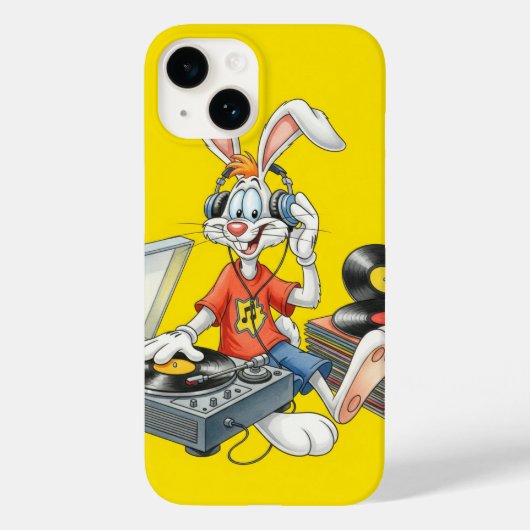 Bunny and Vinyl, by Natasha Us   Case-Mate iPhone Case (Achterkant)