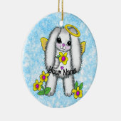Bunny Angel Keramisch Ornament (Rechts)