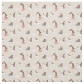 Bunny Angel met paraplu (tan) Stof (Swatch)