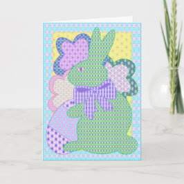 Bunny application card I Feestdagen Kaart
