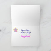 Bunny application card II Feestdagen Kaart (Binnen)