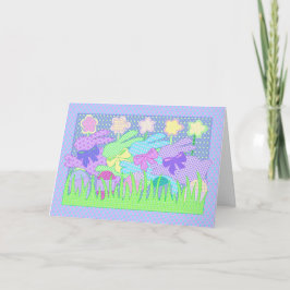 Bunny application card II Feestdagen Kaart