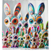 Bunny Art Douchegordijn (Voorkant)