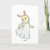 Bunny as Bride with Veil Kaart (Achterkant)