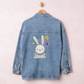 Bunny Astronaut Easter Day Cute Space Rabbit Boys Denim Jacket (Hangar)