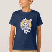 Bunny Astronaut Easter T-shirt - Schattigee ruimte (Voorkant)
