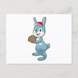 Bunny at Baseball met algemene honkbal Briefkaart