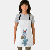 Bunny at Baseball met algemene honkbal Schort (Insitu)