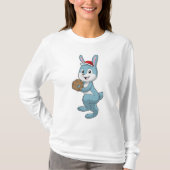 Bunny at Baseball met algemene honkbal T-shirt (Voorkant)