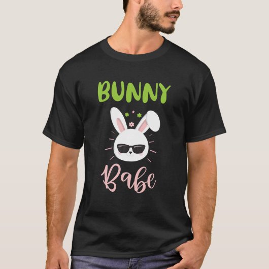 Bunny Babe Cute Easter Day T-shirt (Voorkant)