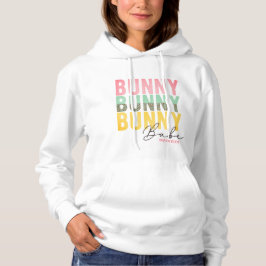 Bunny Babe Cute Modern Girly Easter, speciaal gepe Hoodie