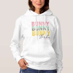 Bunny Babe Cute Modern Girly Easter, speciaal gepe Hoodie